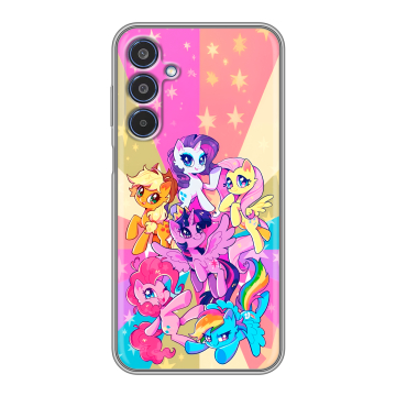Силиконовый чехол на Samsung Galaxy M35 с принтом My little pony Дружба чудо