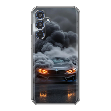 Силиконовый чехол на Samsung Galaxy M35 с принтом BMW БМВ Силиконовый чехол на Samsung Galaxy M35 с принтом BMW БМВ