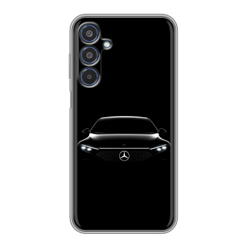 Силиконовый чехол на Samsung Galaxy M35 с принтом Mercedes Мерседес