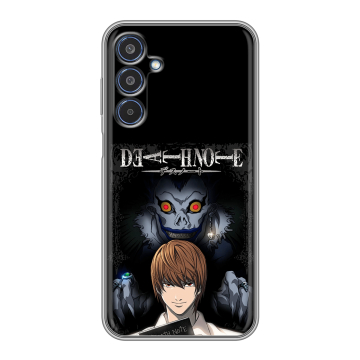 Силиконовый чехол на Samsung Galaxy M35 с принтом Death note Тетрадь смерти Силиконовый чехол на Samsung Galaxy M35 с принтом Death note Тетрадь смерти