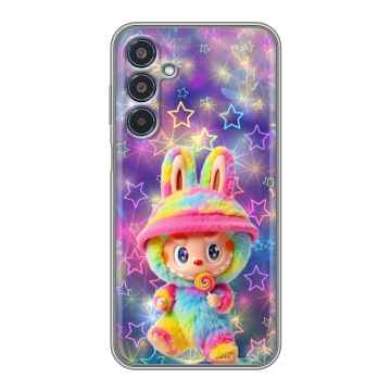 Силиконовый чехол на Samsung Galaxy M35 с принтом Labubu Лабубу