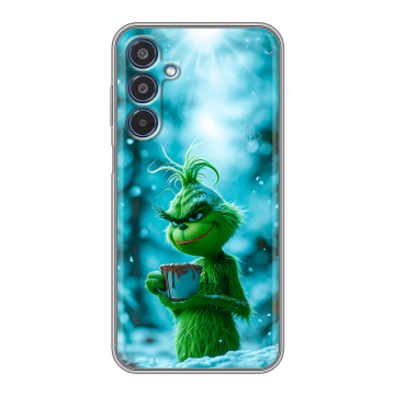 Силиконовый чехол на Samsung Galaxy M35 с принтом Новый год гринч Силиконовый чехол на Samsung Galaxy M35 с принтом Новый год гринч