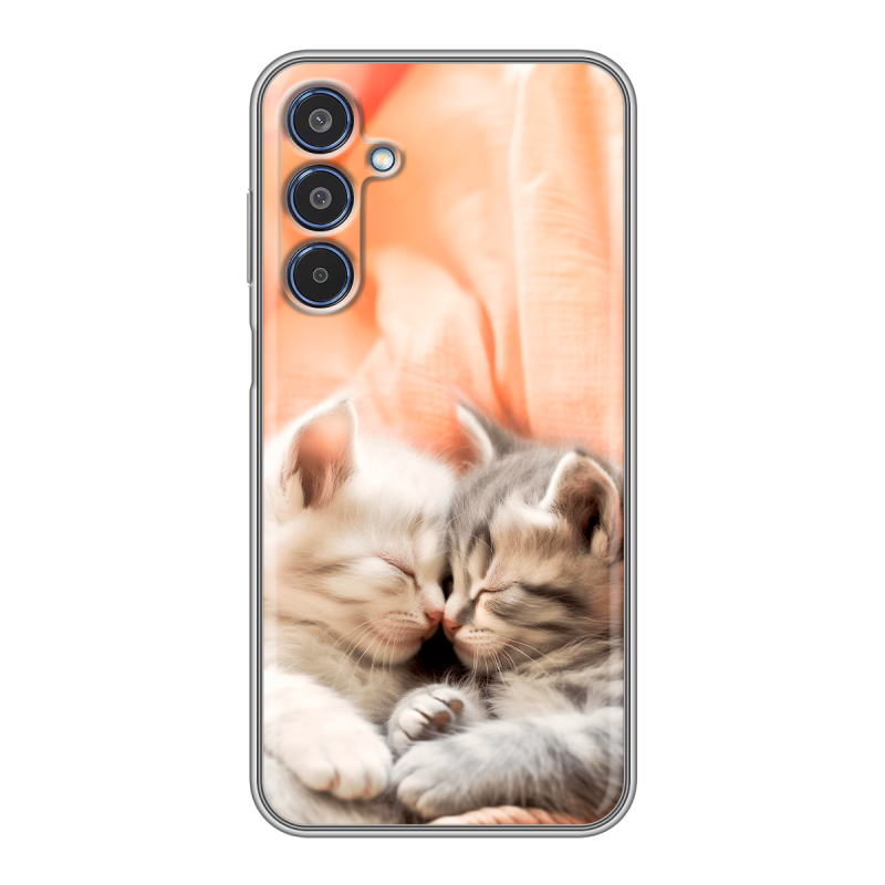 Силиконовый чехол на Samsung Galaxy M35 с принтом Котята Силиконовый чехол на Samsung Galaxy M35 с принтом Котята