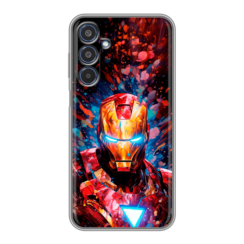 Силиконовый чехол на Samsung Galaxy M35 с принтом Железный человек Ironman Силиконовый чехол на Samsung Galaxy M35 с принтом Железный человек Ironman