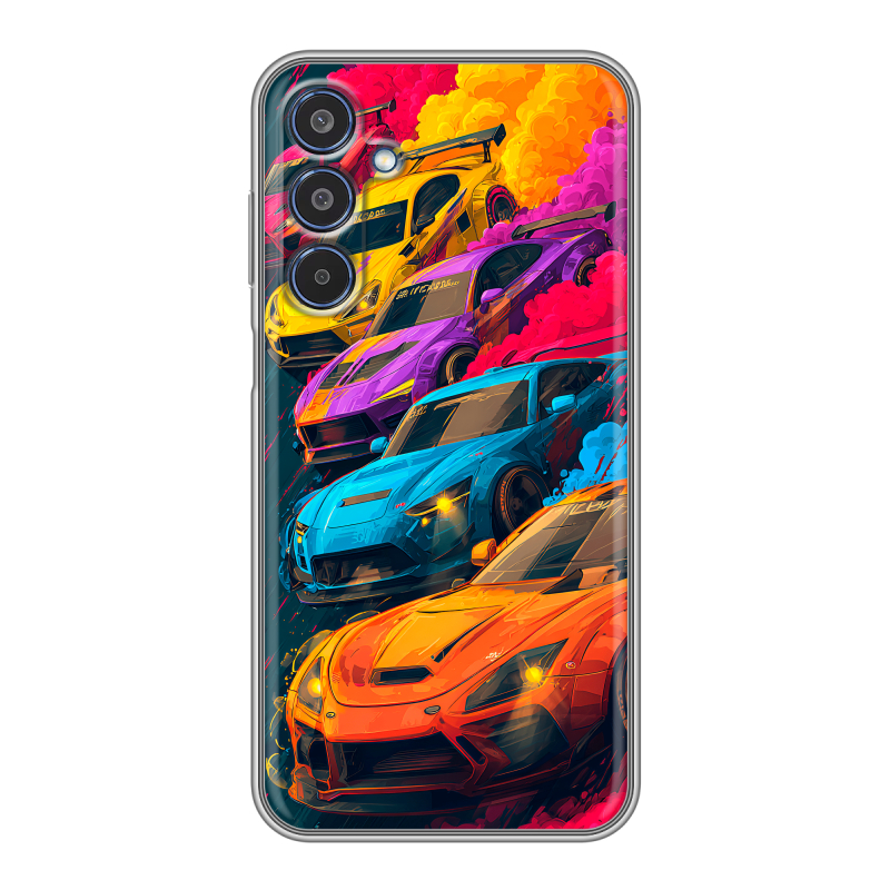 Силиконовый чехол на Samsung Galaxy M35 с принтом Тачки Силиконовый чехол на Samsung Galaxy M35 с принтом Тачки