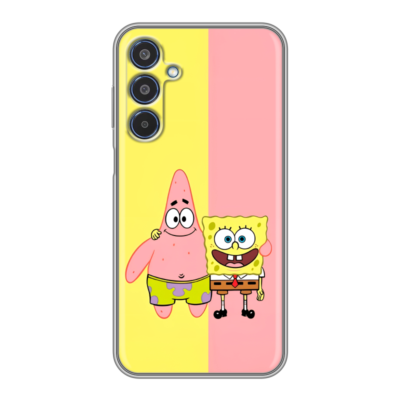 Силиконовый чехол на Samsung Galaxy M35 с принтом Спанч боб Спанчбоб Силиконовый чехол на Samsung Galaxy M35 с принтом Спанч боб Спанчбоб