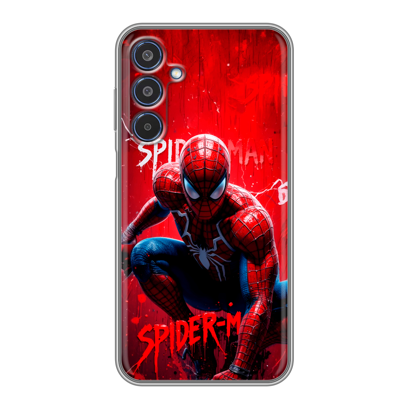 Силиконовый чехол на Samsung Galaxy M35 с принтом Spiderman Человек паук Силиконовый чехол на Samsung Galaxy M35 с принтом Spiderman Человек паук