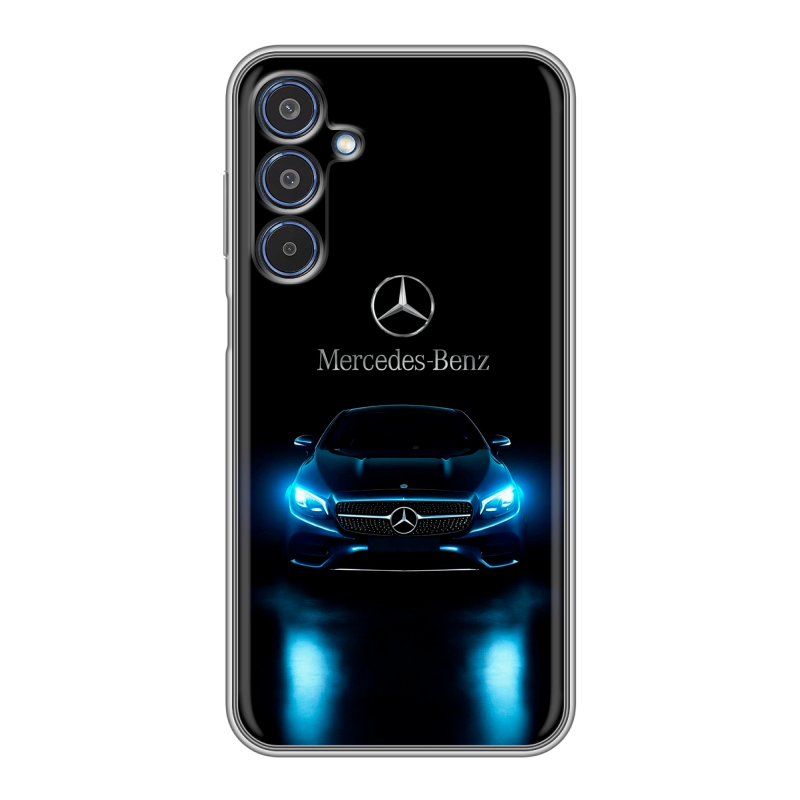 Силиконовый чехол на Samsung Galaxy M35 с принтом Mercedes Мерседес Силиконовый чехол на Samsung Galaxy M35 с принтом Mercedes Мерседес