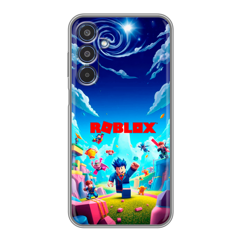 Силиконовый чехол на Samsung Galaxy M35 с принтом Roblox Роблокс Силиконовый чехол на Samsung Galaxy M35 с принтом Roblox Роблокс