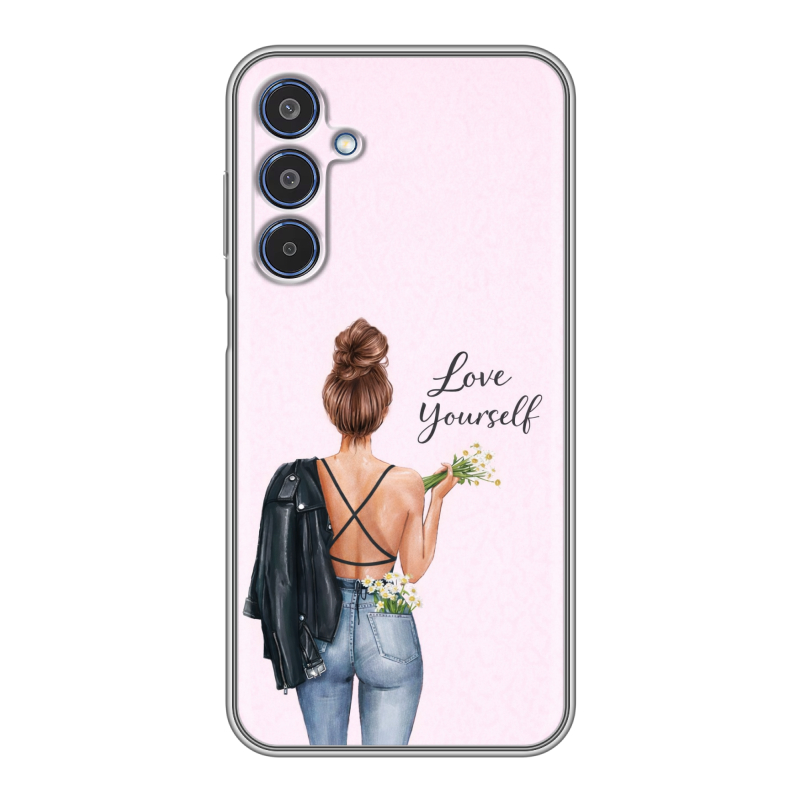 Силиконовый чехол на Samsung Galaxy M35 с принтом женский Силиконовый чехол на Samsung Galaxy M35 с принтом женский