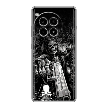 Силиконовый чехол на OnePlus Ace 3 Pro с принтом Скелет Силиконовый чехол на OnePlus Ace 3 Pro с принтом Скелет