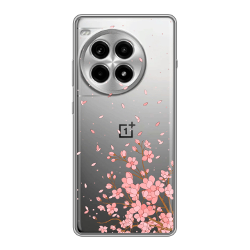 Силиконовый чехол на OnePlus Ace 3 Pro с принтом Ветка сакуры