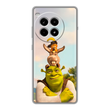 Силиконовый чехол на OnePlus Ace 3 Pro с принтом Шрек Shrek Силиконовый чехол на OnePlus Ace 3 Pro с принтом Шрек Shrek