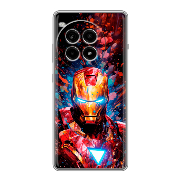 Силиконовый чехол на OnePlus Ace 3 Pro с принтом Железный человек Ironman Силиконовый чехол на OnePlus Ace 3 Pro с принтом Железный человек Ironman