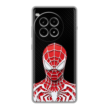 Силиконовый чехол на OnePlus Ace 3 Pro с принтом человек паук spiderman