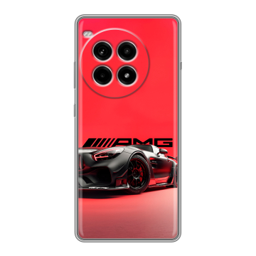 Силиконовый чехол на OnePlus Ace 3 Pro с принтом Мерседес Mercedes AMG Силиконовый чехол на OnePlus Ace 3 Pro с принтом Мерседес Mercedes AMG