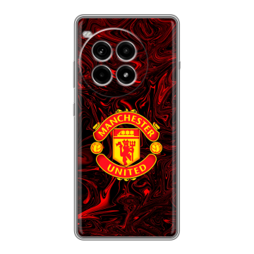 Силиконовый чехол на OnePlus Ace 3 Pro с принтом Manchester United