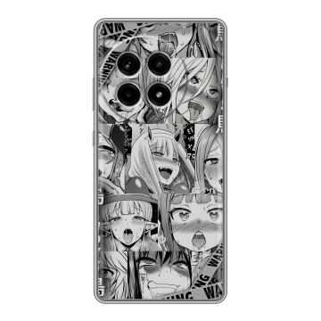 Силиконовый чехол на OnePlus Ace 3 Pro с принтом Ahegao Ахегао Аниме
