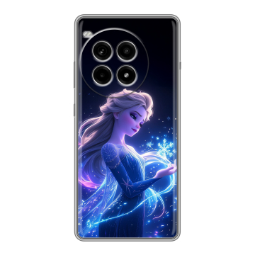 Силиконовый чехол на OnePlus Ace 3 Pro с принтом Холодное сердце Frozen Силиконовый чехол на OnePlus Ace 3 Pro с принтом Холодное сердце Frozen
