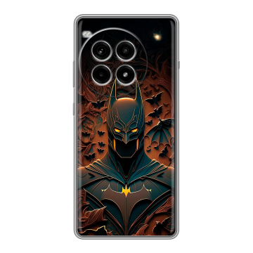Силиконовый чехол на OnePlus Ace 3 Pro с принтом Batman Бэтмен