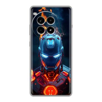 Силиконовый чехол на OnePlus Ace 3 Pro с принтом IronMan Железный человек