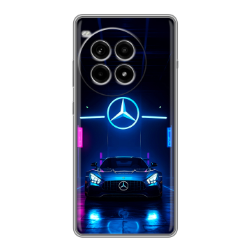Силиконовый чехол на OnePlus Ace 3 Pro с принтом Mercedes Мерседес Силиконовый чехол на OnePlus Ace 3 Pro с принтом Mercedes Мерседес
