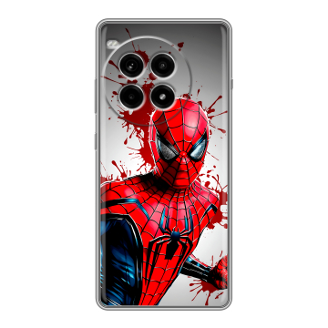 Силиконовый чехол на OnePlus Ace 3 Pro с принтом Spiderman Человек паук