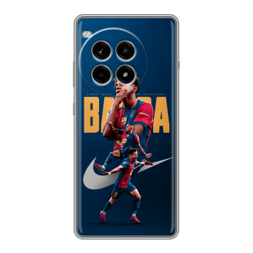 Силиконовый чехол на OnePlus Ace 3 Pro с принтом Барселона Barca Yamal Силиконовый чехол на OnePlus Ace 3 Pro с принтом Барселона Barca Yamal