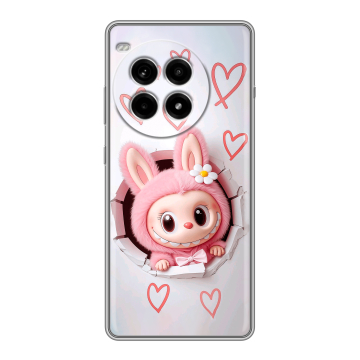 Силиконовый чехол на OnePlus Ace 3 Pro с принтом Labubu Лабубу Силиконовый чехол на OnePlus Ace 3 Pro с принтом Labubu Лабубу
