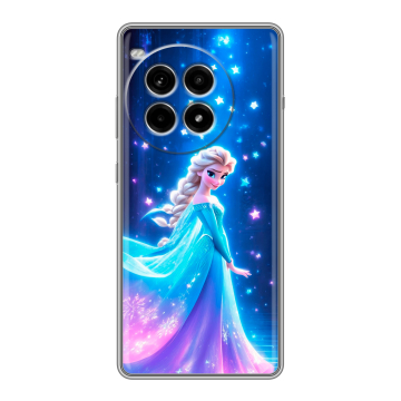 Силиконовый чехол на OnePlus Ace 3 Pro с принтом Холодное сердце Frozen Силиконовый чехол на OnePlus Ace 3 Pro с принтом Холодное сердце Frozen