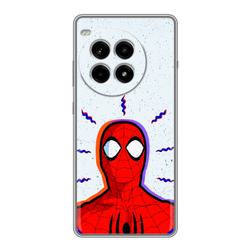 Силиконовый чехол на OnePlus Ace 3 Pro с принтом Spiderman Человек паук