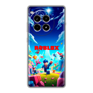 Силиконовый чехол на OnePlus Ace 3 Pro с принтом Roblox Роблокс