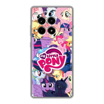 Силиконовый чехол на OnePlus Ace 3 Pro с принтом My little pony Дружба чудо
