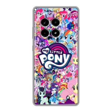 Силиконовый чехол на OnePlus Ace 3 Pro с принтом My little pony Дружба чудо Силиконовый чехол на OnePlus Ace 3 Pro с принтом My little pony Дружба чудо