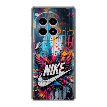 Силиконовый чехол на OnePlus Ace 3 Pro с принтом Nike Найк