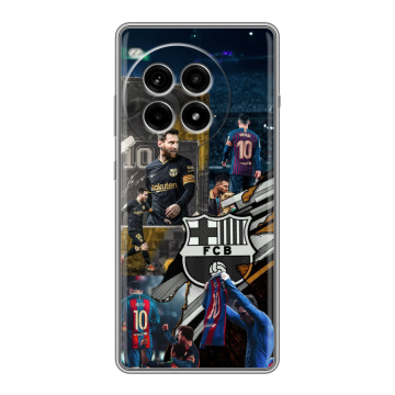 Силиконовый чехол на OnePlus Ace 3 Pro с принтом Messi Barcelona Силиконовый чехол на OnePlus Ace 3 Pro с принтом Messi Barcelona