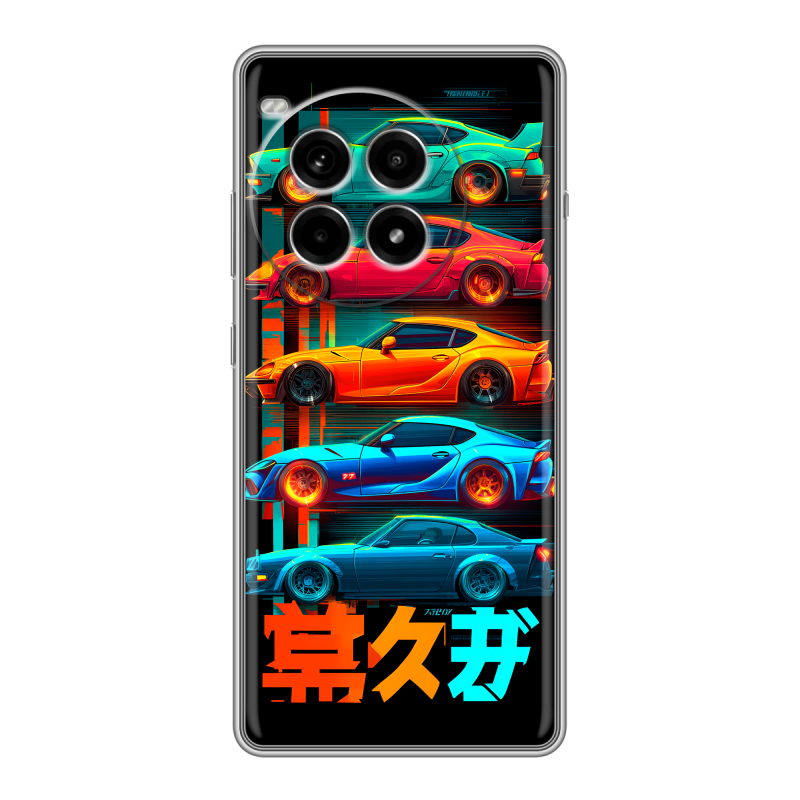 Силиконовый чехол на OnePlus Ace 3 Pro с принтом машины тачки Силиконовый чехол на OnePlus Ace 3 Pro с принтом машины тачки