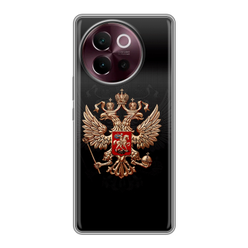 Силиконовый чехол на Vivo V40 Lite 5G с принтом Герб России