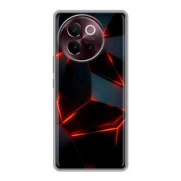 Силиконовый чехол на Vivo V40 Lite 5G с принтом Яркие абстракции
