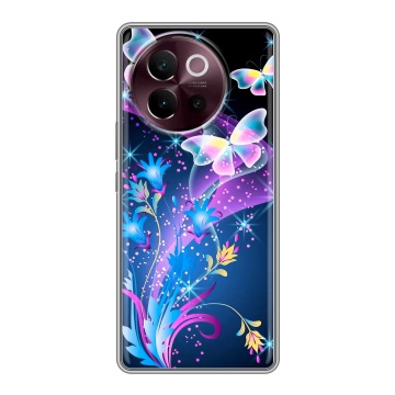 Силиконовый чехол на Vivo V40 Lite 5G с принтом Бабочки