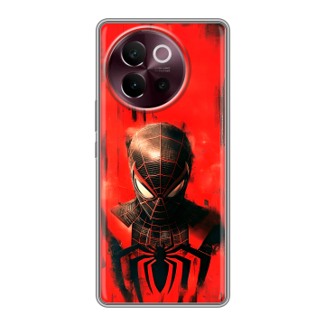 Силиконовый чехол на Vivo V40 Lite 5G с принтом человек паук spiderman