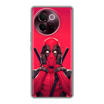 Силиконовый чехол на Vivo V40 Lite 5G с принтом Дедпул Deadpool