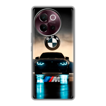 Силиконовый чехол на Vivo V40 Lite 5G с принтом БМВ BMW Силиконовый чехол на Vivo V40 Lite 5G с принтом БМВ BMW