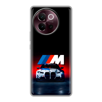 Силиконовый чехол на Vivo V40 Lite 5G с принтом БМВ BMW Силиконовый чехол на Vivo V40 Lite 5G с принтом БМВ BMW