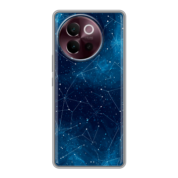 Силиконовый чехол на Vivo V40 Lite 5G с принтом Космос звезды