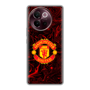 Силиконовый чехол на Vivo V40 Lite 5G с принтом Manchester United