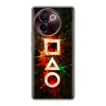 Силиконовый чехол на Vivo V40 Lite 5G с принтом Squid Game Игра кальмара