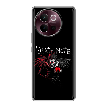Силиконовый чехол на Vivo V40 Lite 5G с принтом Death note Тетрадь смерти