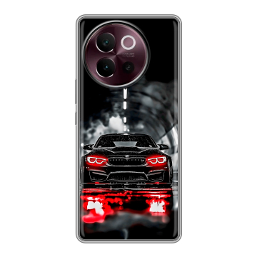 Силиконовый чехол на Vivo V40 Lite 5G с принтом BMW БМВ Силиконовый чехол на Vivo V40 Lite 5G с принтом BMW БМВ