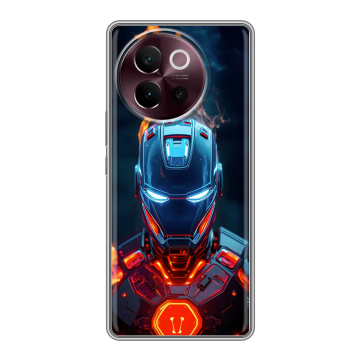 Силиконовый чехол на Vivo V40 Lite 5G с принтом IronMan Железный человек